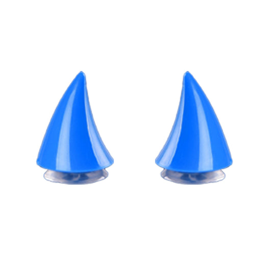 Blue Helmet Devil Horns