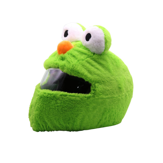Green Funny Cartoon Plush Helmet Cover