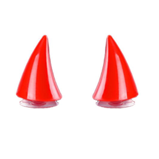 Red Helmet Devil Horns