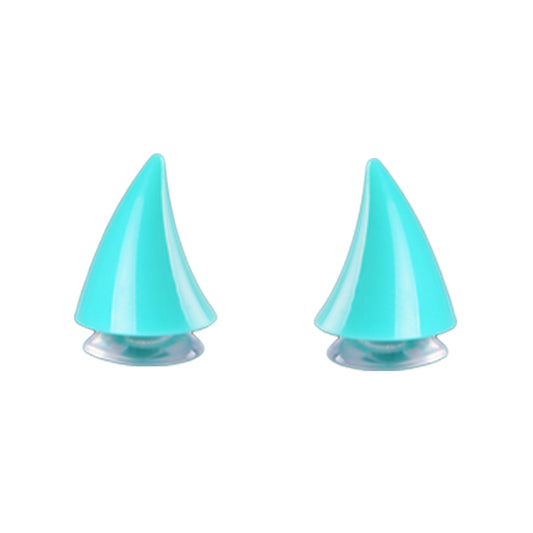 Turquoise Helmet Devil Horns