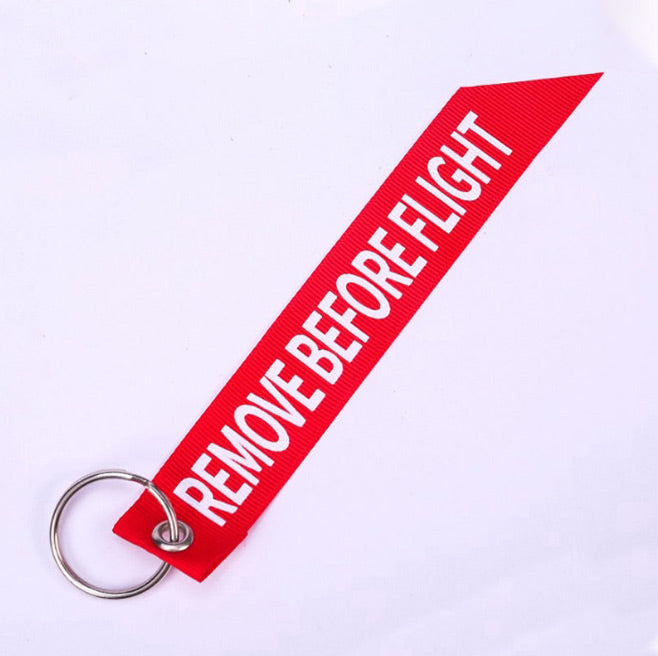 Remove Before Flight Key Tag