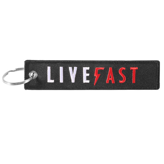 Live Fast Key Tag