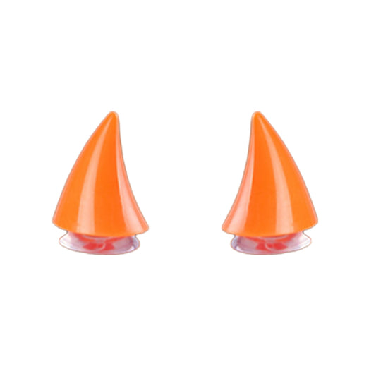 Orange Helmet Devil Horns