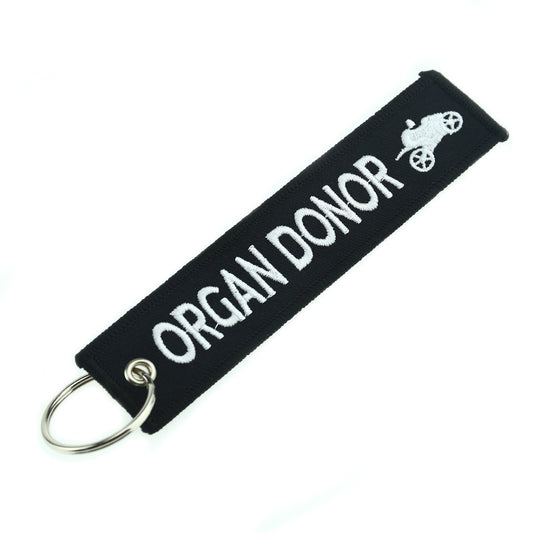 Organ Donor Motorcycle Key Tag