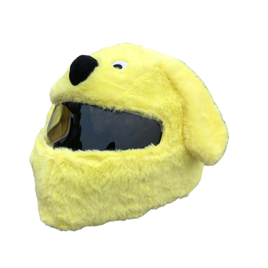 Yellow Plush Helmet Cover