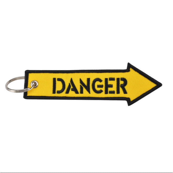 Danger Arrow Key Tag