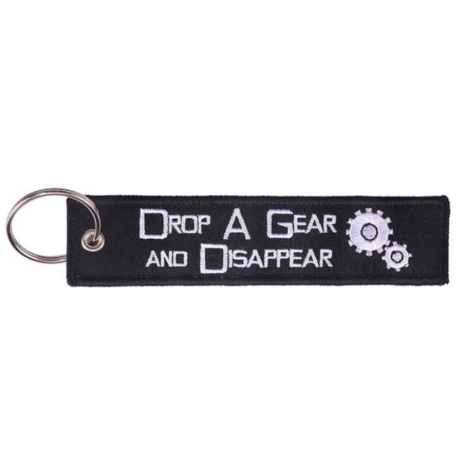 Drop a Gear And Disappear Key Tag