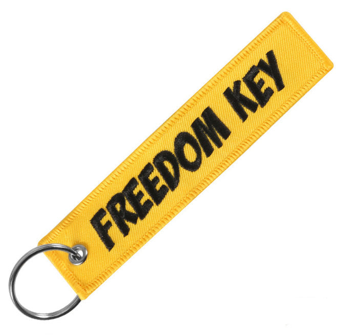 Freedom Key Yellow Key Tag