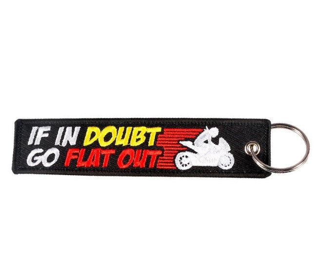 If in Doubt go Flat Out Key Tag